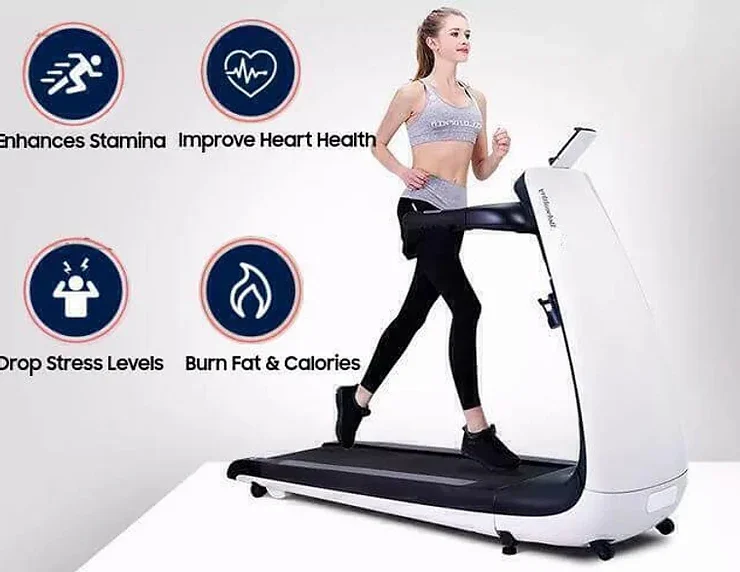 Compact Running Machine for Home Fitness | Fuji BeHealthy Foldable Smart Treadmill | Led Touch Screen Console - Image 8